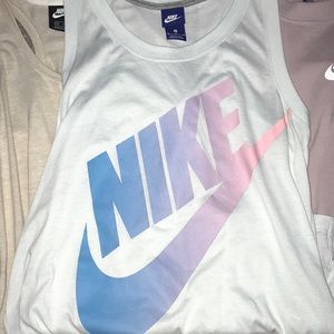 NWOT Nike pastel blue tank!!